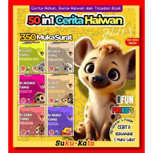 50in1 Cerita Haiwan Comel (Cerita Bergambar Kanak-Kanak)(Cerita Haiwan untuk Kanak-Kanak)(Suku-Kata) Versi Ebook